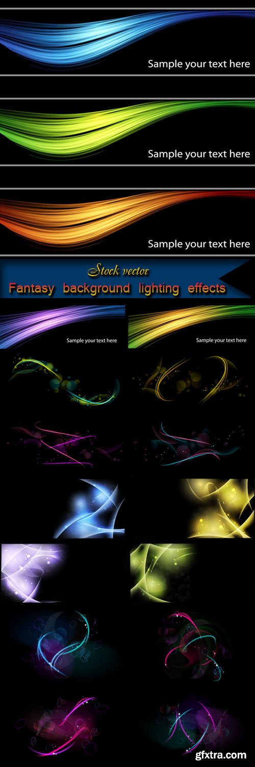 Fantasy background lighting effects