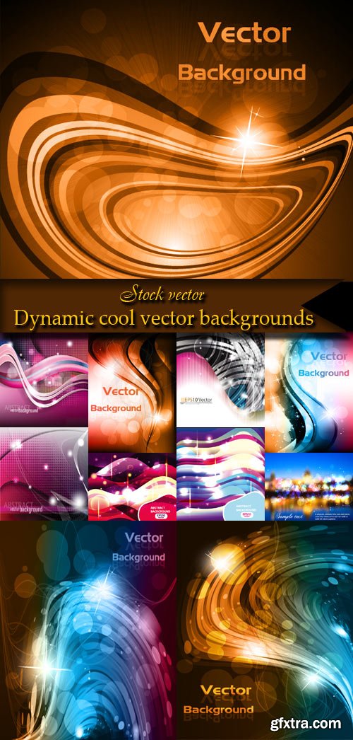 Dynamic cool vector backgrounds