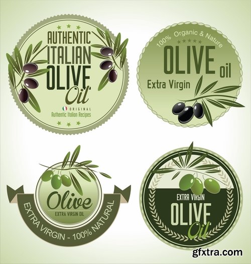 Collection of labels for food 25 Eps