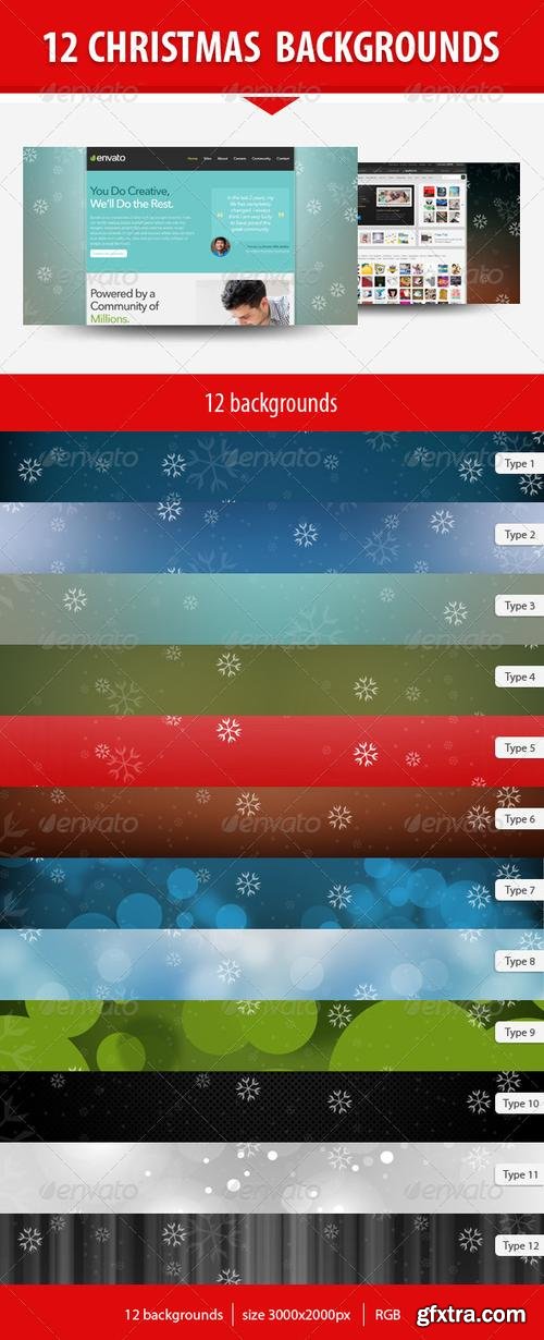 GraphicRiver- Christmas Backgrounds