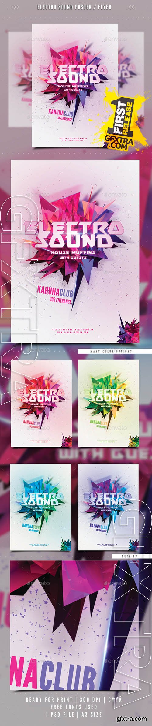 Electro Sound Poster / Flyer 02 - GraphicRiver 8837461