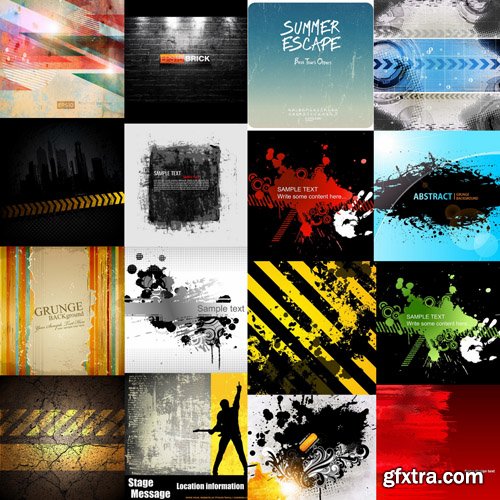 Grunge Background #3 - 30 Vector