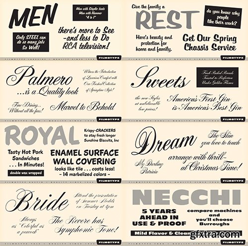 Filmotype All Fonts Bundle - 77 Font 2223$