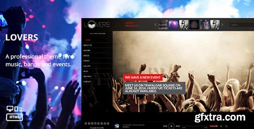 ThemeForest - Lovers - Music HTML Template - FULL