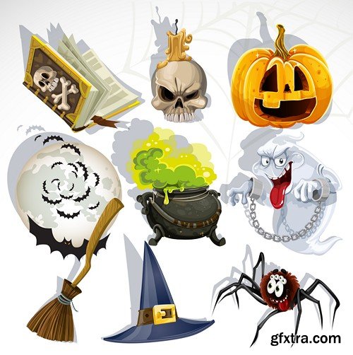 Halloween Vector Scrap - 15x EPS