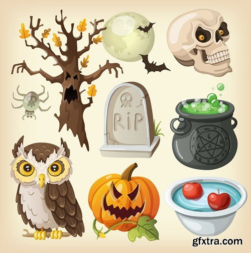 Halloween Vector Scrap - 15x EPS