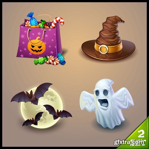 Halloween Vector Scrap - 15x EPS