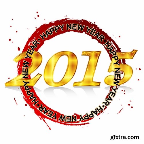 Collection of logos new year 25 Eps