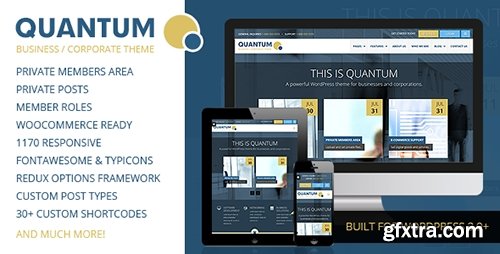 ThemeForest - QUANTUM v1.3 - Responsive Business WordPress Theme