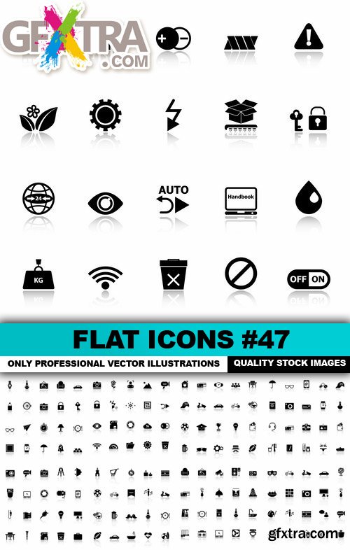 Flat Icons #47 - 25 Vectors