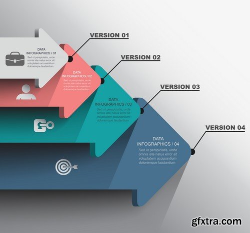 Stock Vectors - 3D Infographic Chart 8, 25xEPS