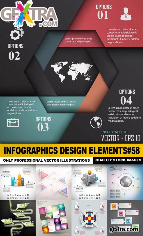 Infographics Design Elements#58 - 25 Vector