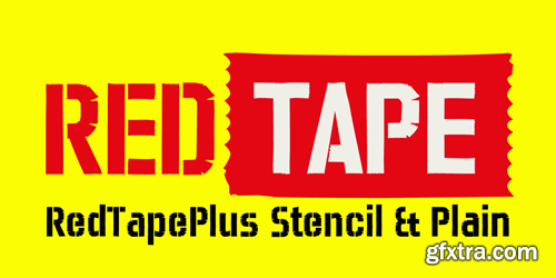 Red Tape Plus Font for $29