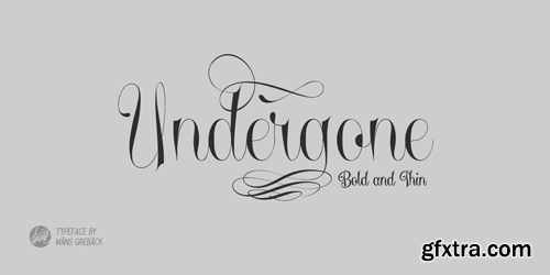 Undergone Font Family for $59