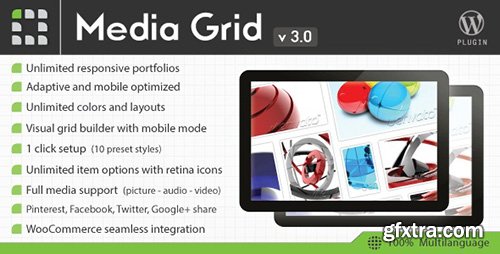 CodeCanyon - Media Grid v3.0 - Wordpress Responsive Portfolio