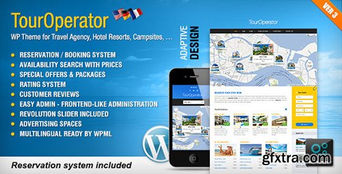 ThemeForest - Tour Operator v3.6 - WP theme with Reservation System