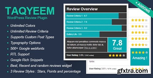 CodeCanyon - Taqyeem v2.1.0 - WordPress Review Plugin