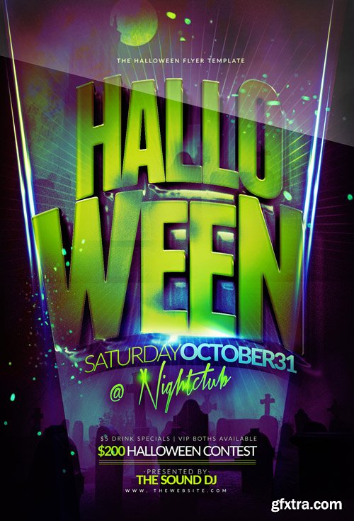 Halloween Nightclub Flyer Template