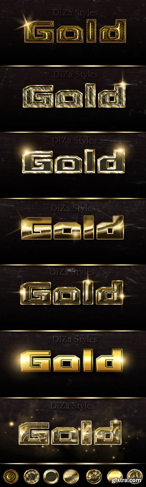 Noble metal  Photoshop styles