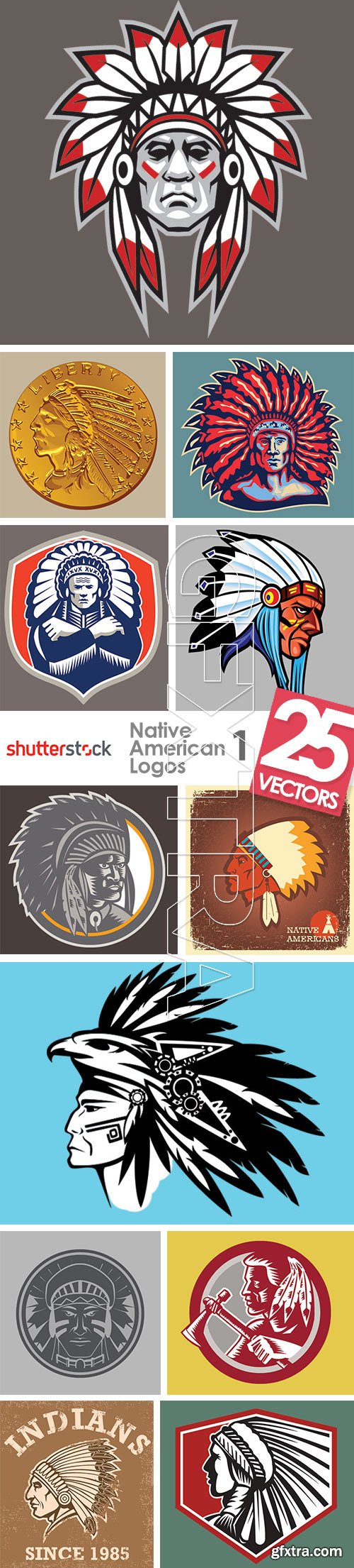 Native American Logos 25xEPS