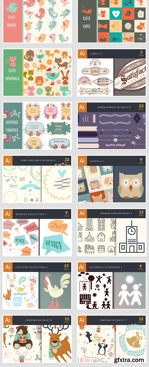 845 Premium Vector Packs worth $11,470