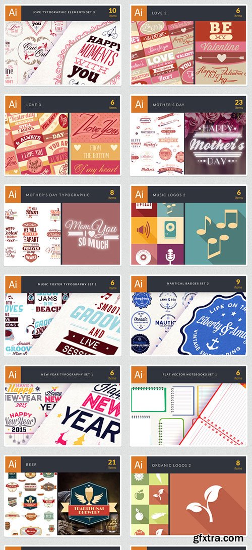 845 Premium Vector Packs worth $11,470