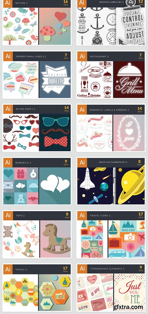 845 Premium Vector Packs worth $11,470