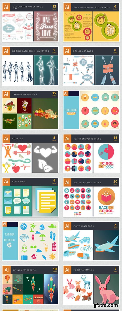 845 Premium Vector Packs worth $11,470