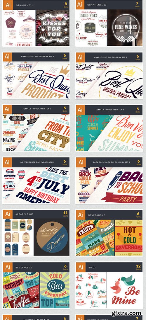 845 Premium Vector Packs worth $11,470