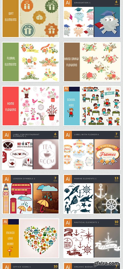 845 Premium Vector Packs worth $11,470