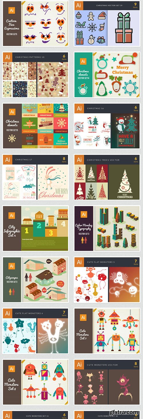 845 Premium Vector Packs worth $11,470