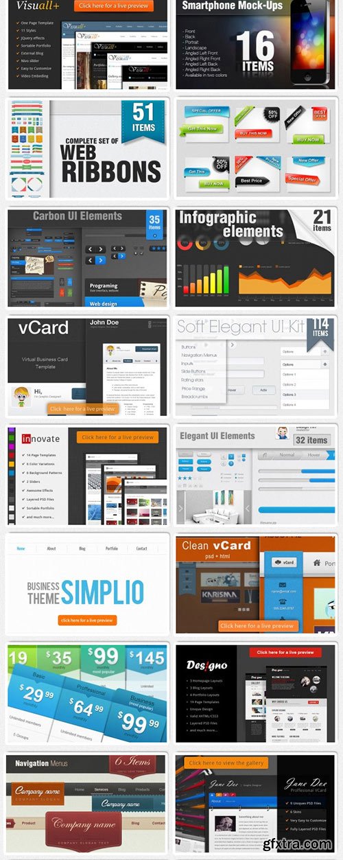 118 Web & Print Resources Packs worth $1,325