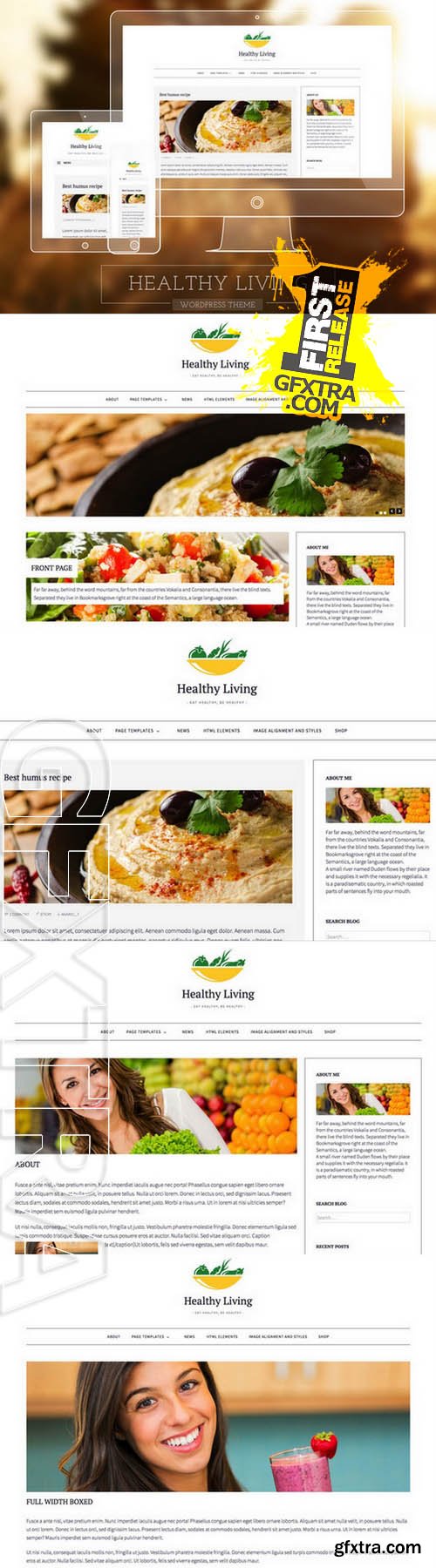 Healthy Living-Fresh Blogging Theme