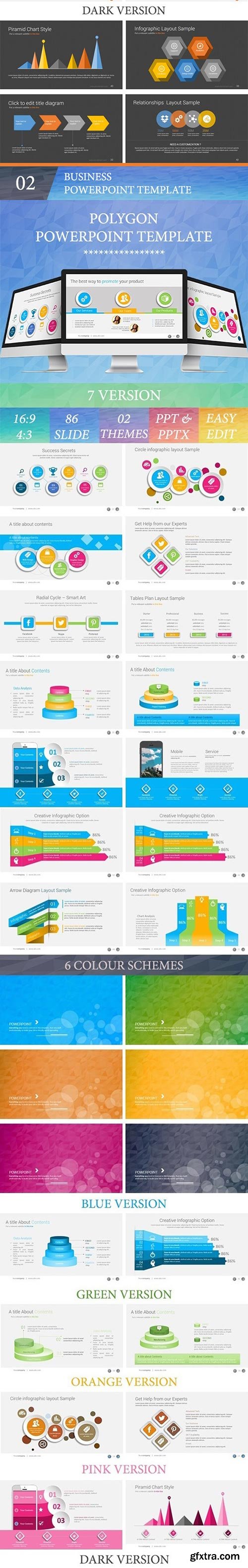 GraphicRiver - Bundle 4 in 1 Business PowerPoint Templates