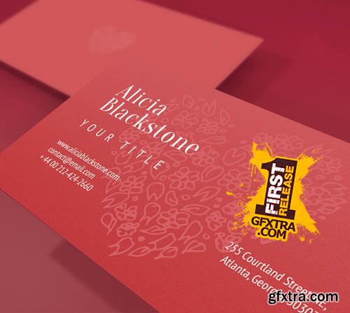 Heart Business Card - Creativemarket 73993