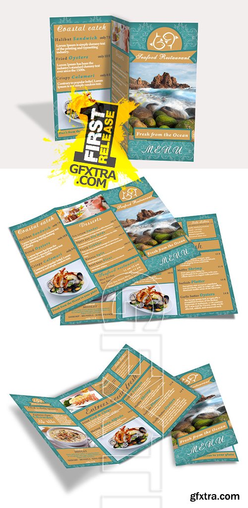 CreativeMarket - Sea Food Brochure