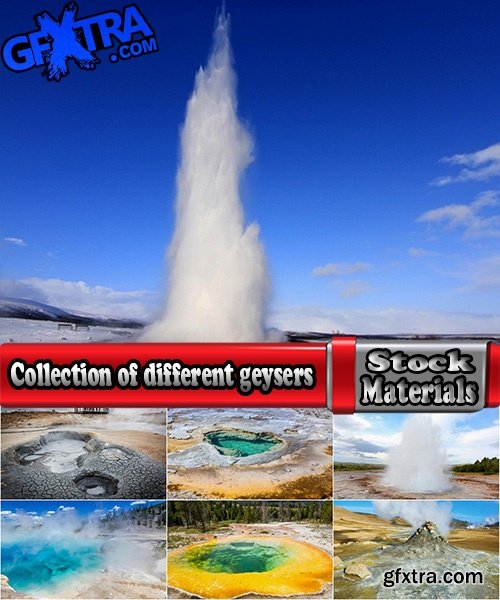 Collection of different geysers 25 UHQ Jpeg