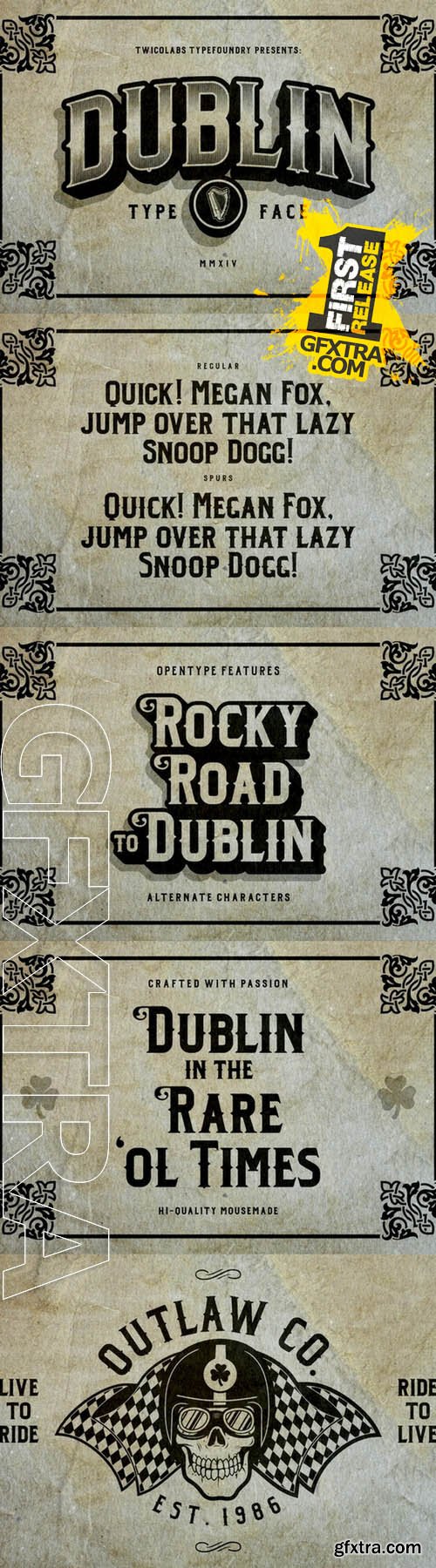 Dublin Typeface Font