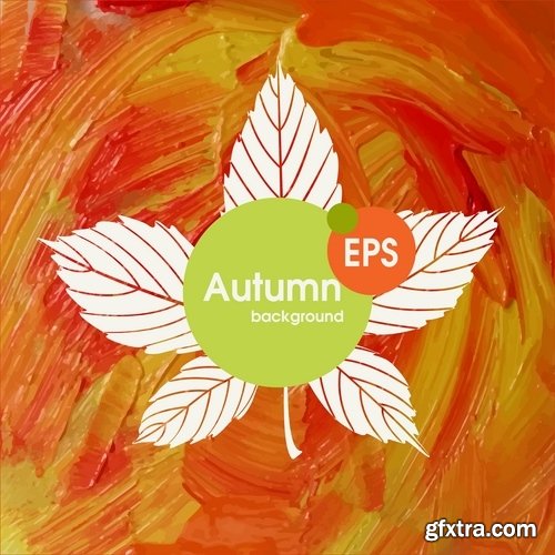 Collection of autumn cards 25 Eps