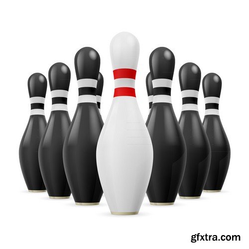 Stock Vectors - Bowling, 25xEPS