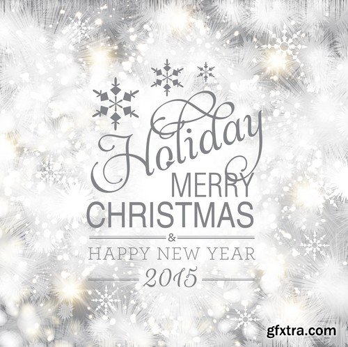 Stock Vectors - Merry Christmas Background 2, 25xEPS