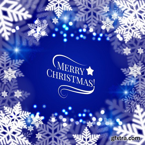 Stock Vectors - Merry Christmas Background 2, 25xEPS