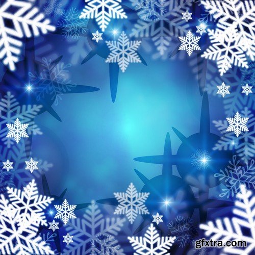 Stock Vectors - Merry Christmas Background 2, 25xEPS