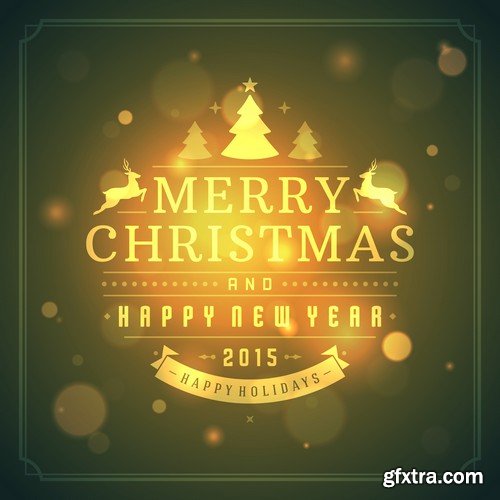 Stock Vectors - Merry Christmas Background 2, 25xEPS