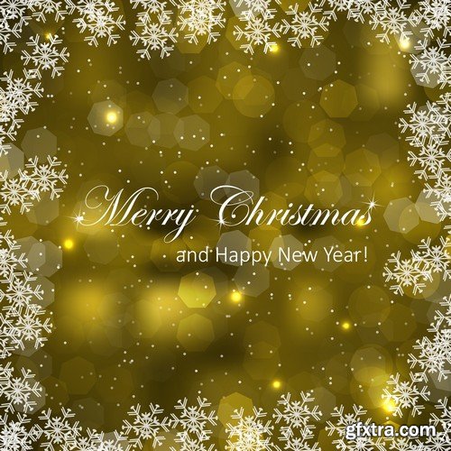 Stock Vectors - Merry Christmas Background 2, 25xEPS