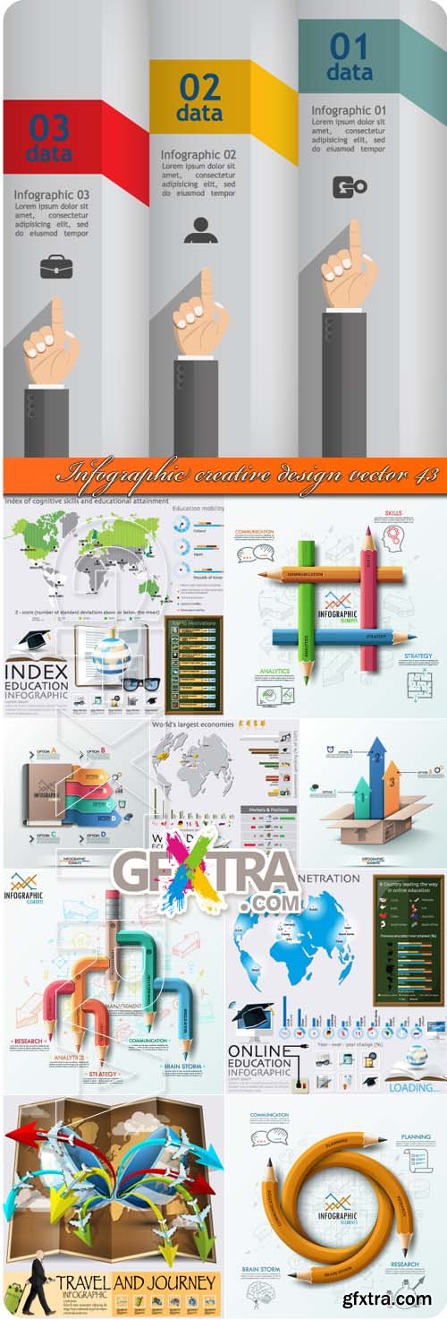 Infographic creative design vector 43