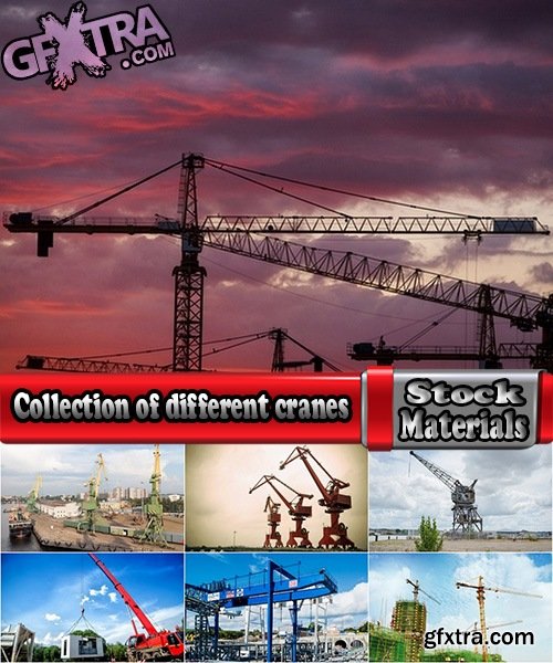 Collection of different cranes 25 UHQ Jpeg