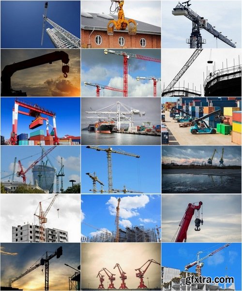 Collection of different cranes 25 UHQ Jpeg