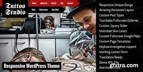 ThemeForest - Tattoo Studio v1.1 - Responsive WordPress Theme