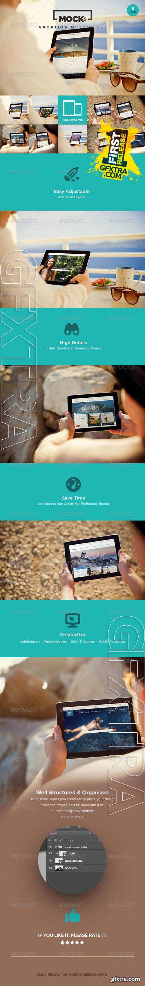 Photorealistic iPad Mockup Templates - GraphicRiver 8230348